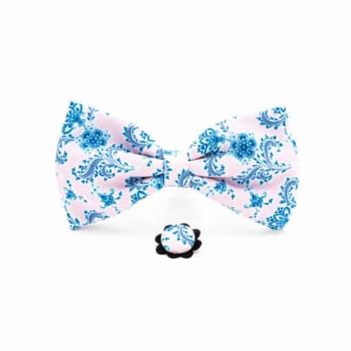 Soft Pink Bow Tie