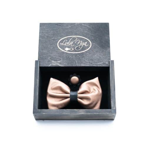 Bronzy Gold Bow Tie - Image 2